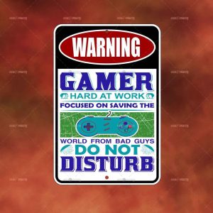 Warning Gamer Saving World