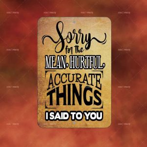Mean Hurtful Things I Said II
