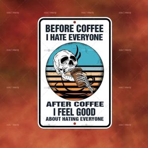 Before Coffee Skull