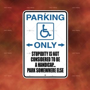 HANDICAP PARKING ONLY
