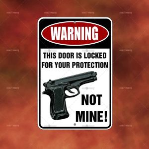 DOOR LOCKED FOR YOUR PROTECTION