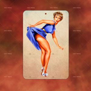 Blue Dress Pin up